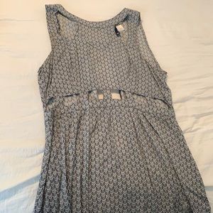 H&M lightweight mini dress with cutouts